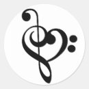 Search for treble bass clef stickers Heart