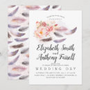 Search for boho feather wedding invitations Flowers