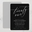 Search for elegant 21st birthday invitations Simple