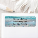 Search for sea glass return address labels Tropical