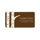 Search for birch trees return address labels Nature