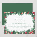 Search for border christmas invitations Poinsettia