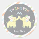 Search for elephant baby shower invitations stickers Blue