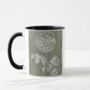 Search for flower silhouette mugs Grey