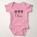 Search for strawberry baby bodysuits Pink