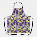 Search for blue pansy aprons Yellow