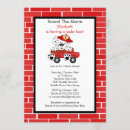Search for fire truck baby shower invitations Fireman