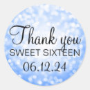 Search for light blue glitter stickers Sweet sixteen