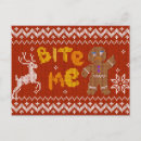 Search for bite me cards Gingerbread