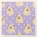 Search for pug dog coasters Adorable