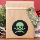 Search for green skull stickers Halloween
