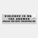 Search for violence bumper stickers Protest