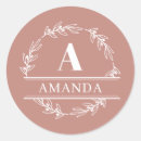 Search for classic monogram stickers Wreath