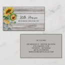 Search for sunflower business cards Greenery