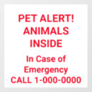 Search for warning signs Pet