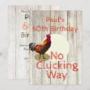 Search for chicken birthday invitations Rustic