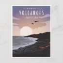 Search for vintage volcano postcards National park