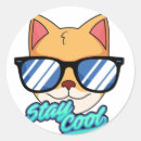 Search for cat with sunglasses stickers Cool