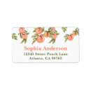Search for peaches return address labels Sweet little peach