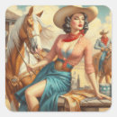 Search for vintage cowgirl stickers Cowboy