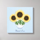 Search for blue sunflower canvas prints Nature