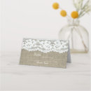 Search for burlap and lace place cards Barn