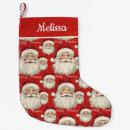 Search for vintage santa christmas stockings Red