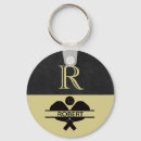 Search for black leather key rings For him
