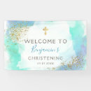 Search for christening banners Watercolor