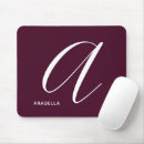 Search for letter design mouse mats Monogram initial letter