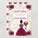 Search for red gold sweet 16 invitations Flowers