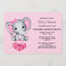 Search for pink elephant baby shower invitations Zoo