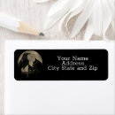 Search for black cats return address labels Gothic