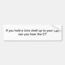 Search for shell bumper stickers Unix