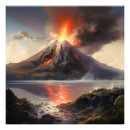 Search for erupting volcano posters Fire