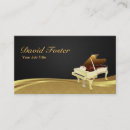 Search for piano business cards Elegant