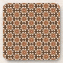 Search for brown white pattern coasters Retro