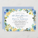Search for blue and yellow bridal shower invitations Floral