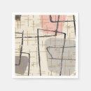 Search for black and white abstract napkins Geometric pattern
