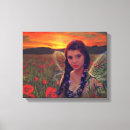 Search for poppy field canvas prints Orange