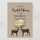 Search for deer bridal shower invitations Rustic