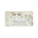 Search for love bird return address labels Vintage