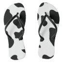 Search for cow print flipflops Black and white