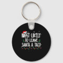 Search for fun christmas key rings Santa