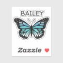 Search for abstract butterfly stickers Blue