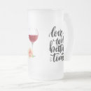 Search for love wine mugs Typography