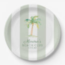 Search for beach paper plates Palm tree