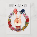 Search for flowers retro postcards Bohemian
