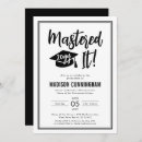 Search for masters degree graduation invitations Mastered it