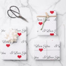 Search for i or love wrapping paper Minimalist